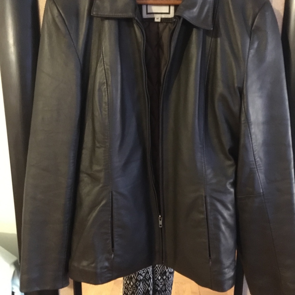 Letter jacket size M brown
